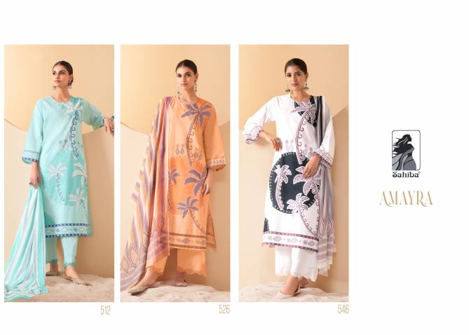 Amayra By Sahiba Digital Printed lawn Cotton Dress Material Wholesale Market In Surat